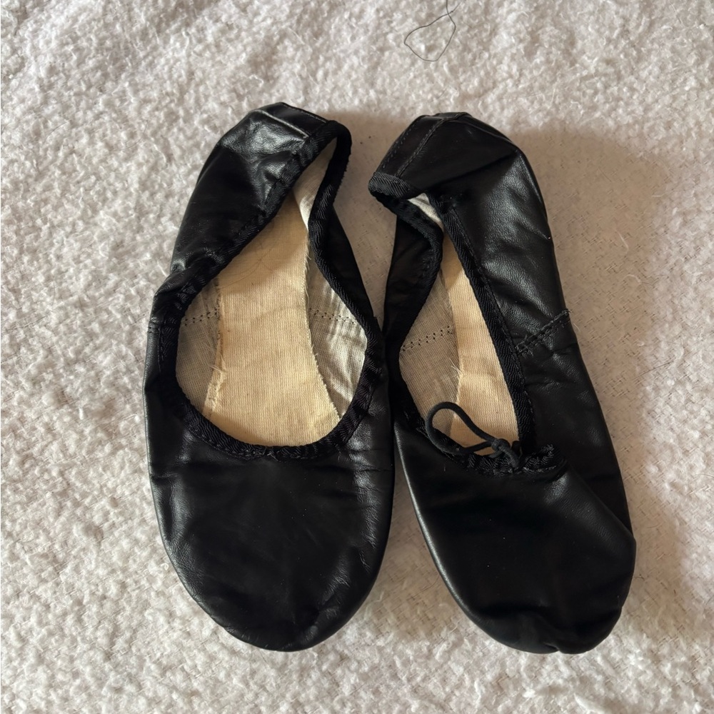 Velvet Black Foldable Ballet Flats